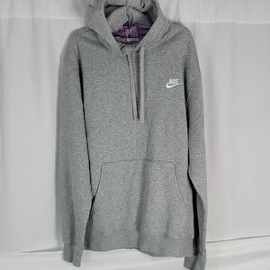 Nike Gray Sweatshirt with Iconic Swoosh